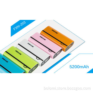 Universal mobile power bank 5200 mah fast charging power bank for samsung galaxy tab